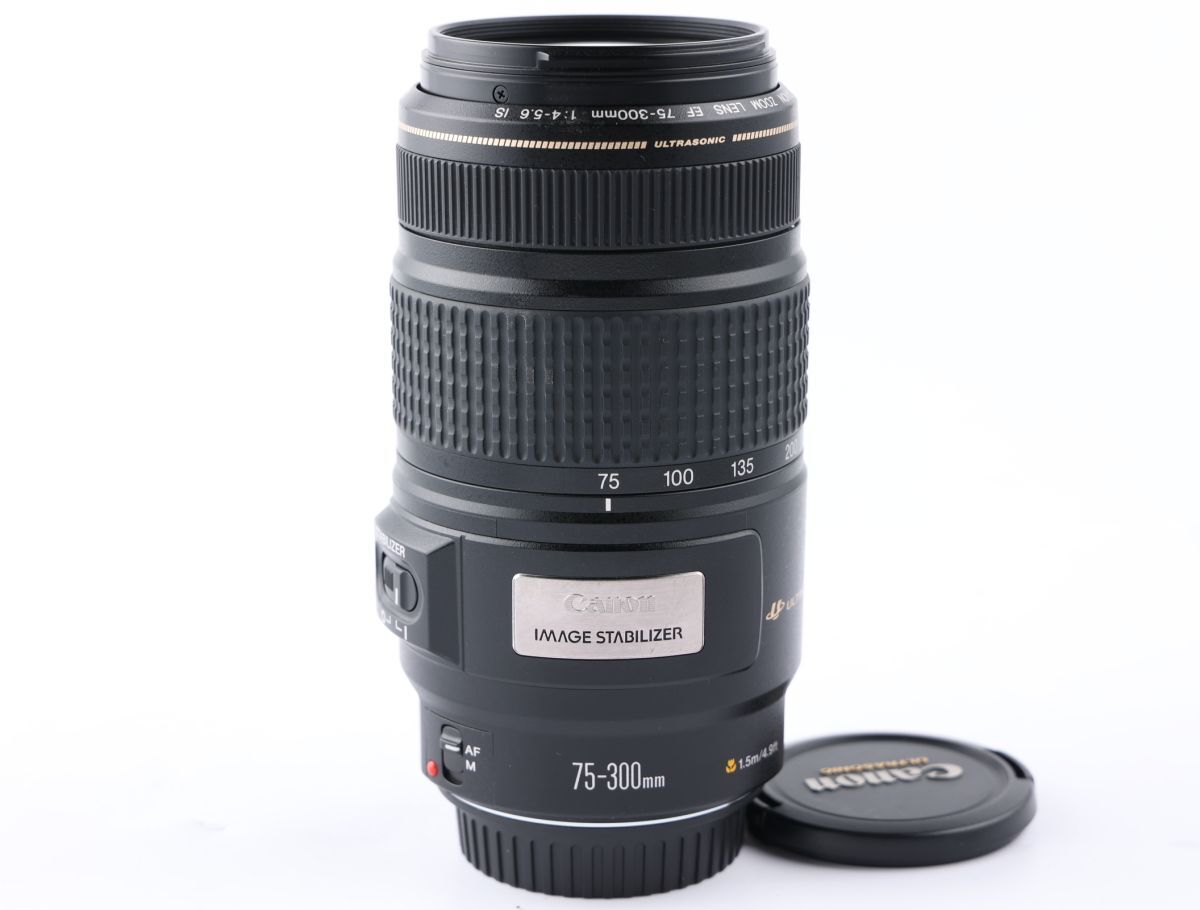 【かめらや】00026 Canon EF 75-300mm F4-5.6 IS USM AF望遠ズームレンズ EFマウント