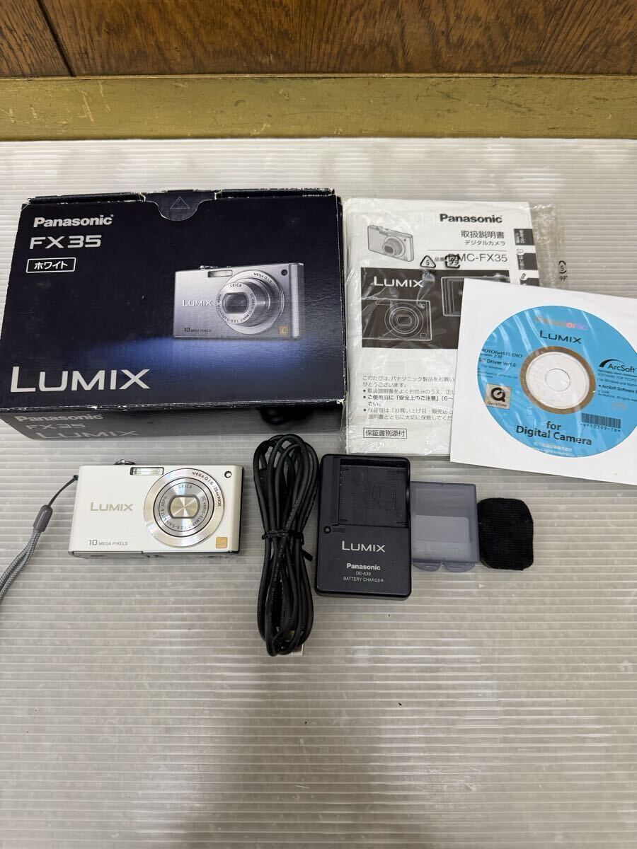 【11292.0625Y】★　Panasonic　★　通電のみ確認済　パナソニック　LUMIX　ルミックス　FX35　DMC-FX35　カメラ　デジカメ　中古　現状品