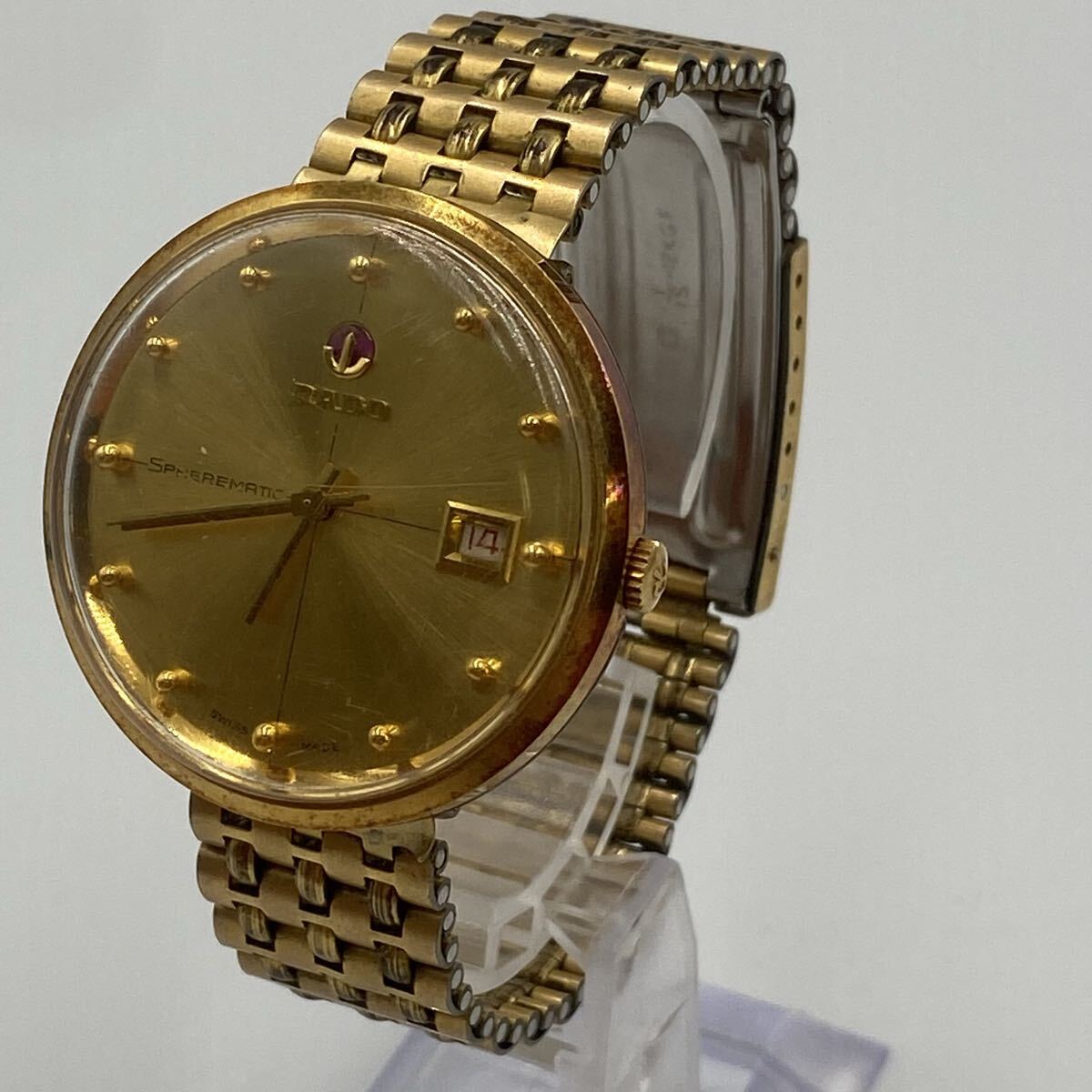 ◎【売り切り】RADO(ラドー) Spherematic(スフェラマチック) 11731(1960年代自動巻きモデル) ゴールド文字盤 腕時計