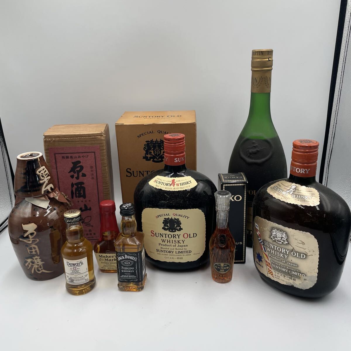 ■【売り切り】古酒 まとめ 8本 ウイスキー ブランデー コニャック 地酒など