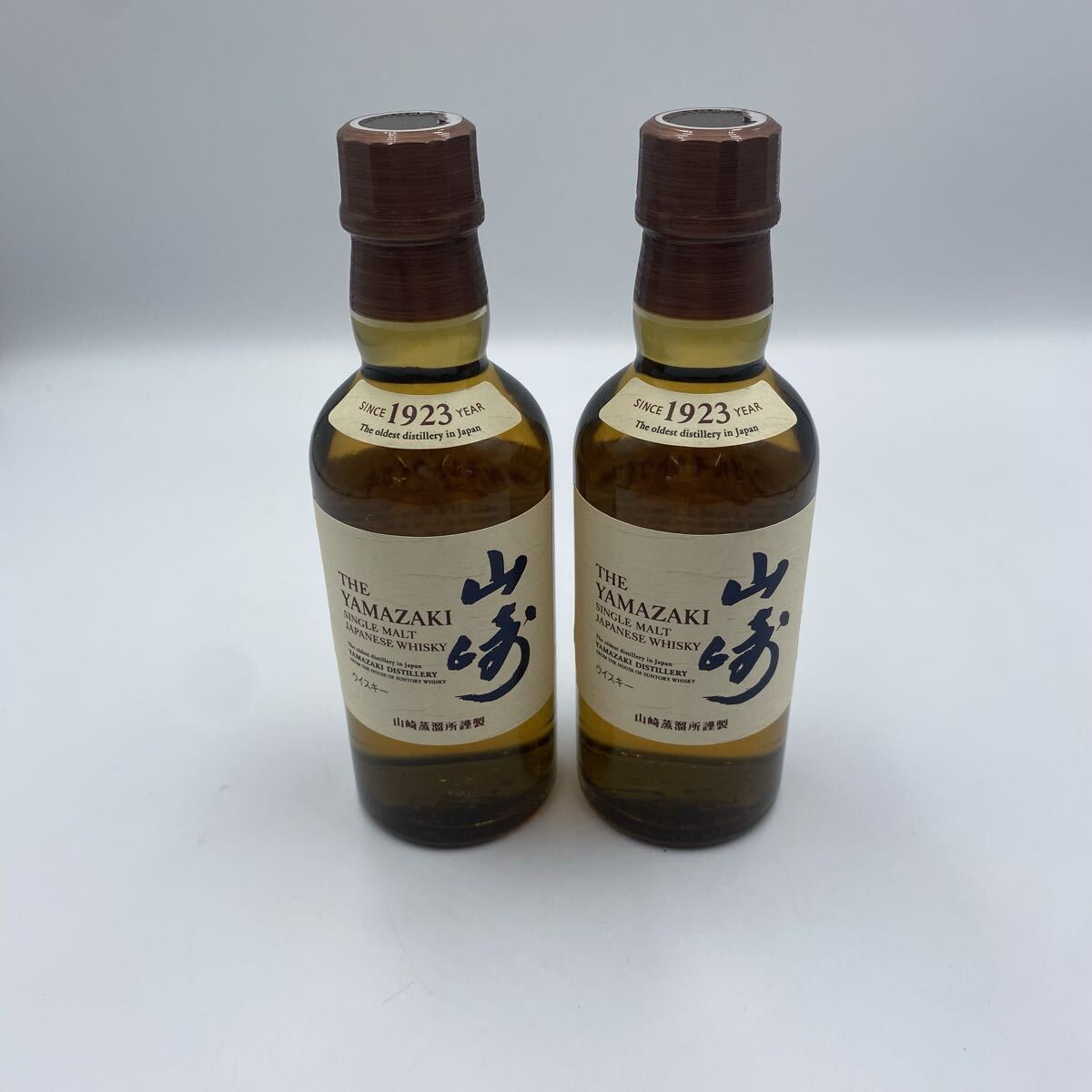 ＄【売り切り】SUNTORY(サントリー) サントリーシングルモルトウイスキー山崎 180ml 43％ ベビーボトル 2本セット
