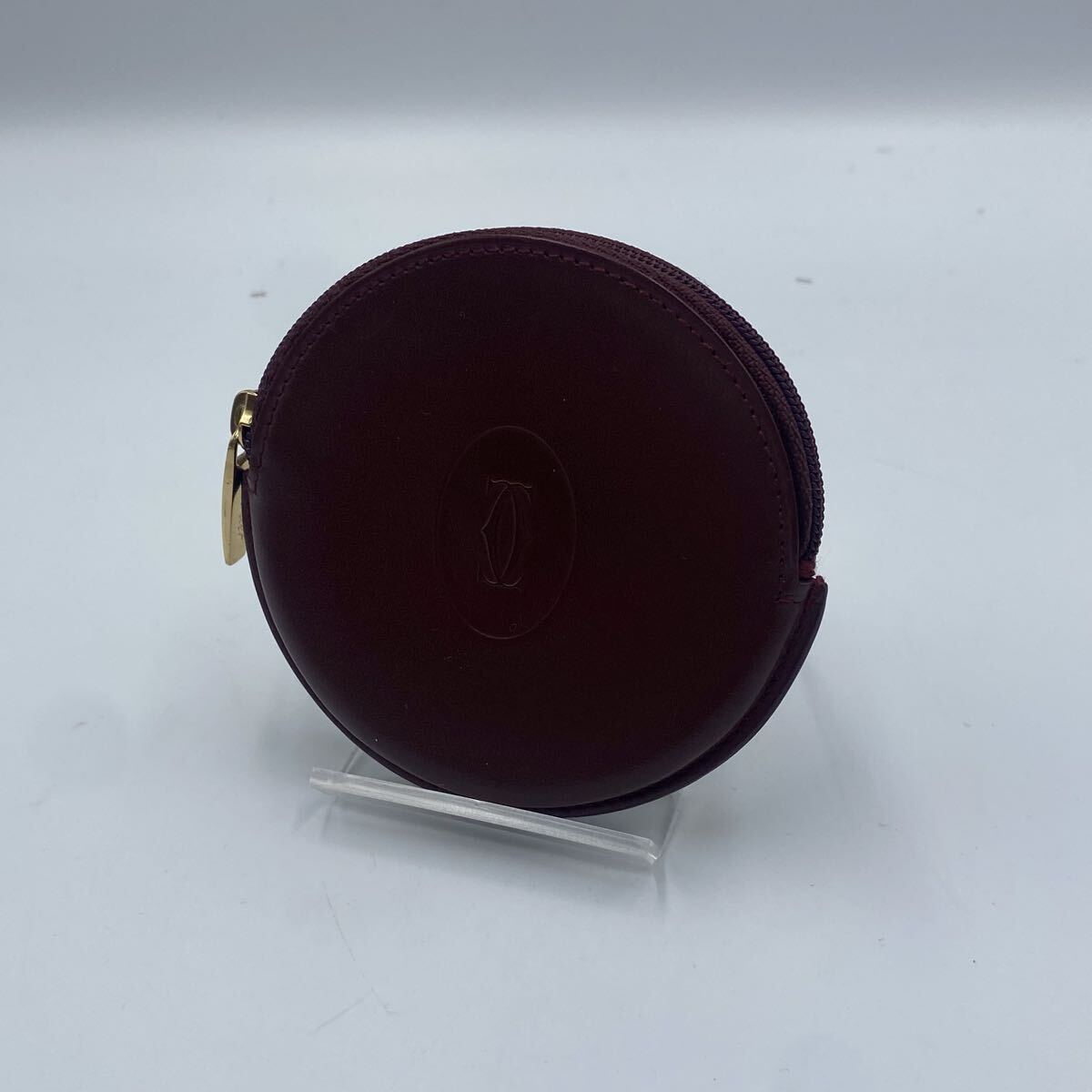 ▲【売り切り】Cartier(カルティエ) マストライン ラウンド コインケース L3000111 レザー 小銭入れ 丸型