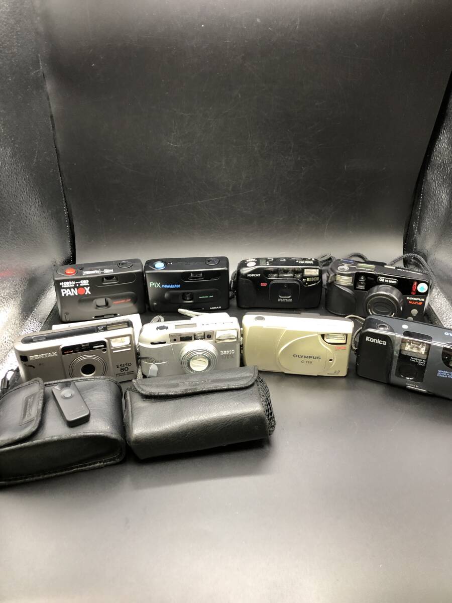 フィルムカメラ　8台まとめ　オリンパス　コニカ　ペンタックス　リコー　まとめ　動作未確認