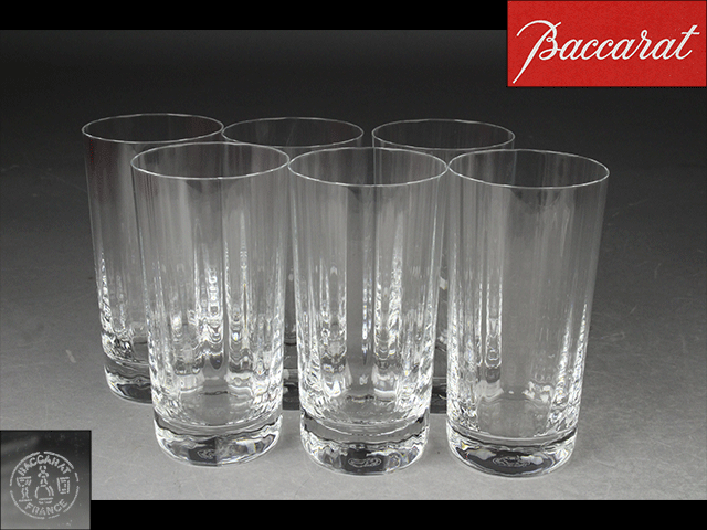 【西】Ｒ085 Baccarat (バカラ) モンテーニュ（カプリ）ハイボールグラス 6客