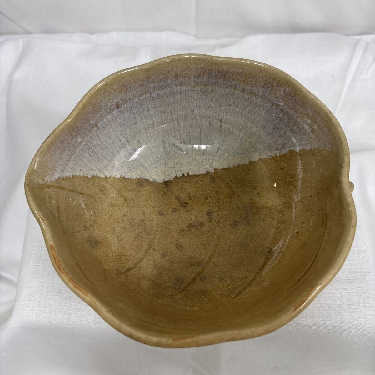 陶器 鉢 碗 葉っぱ型 釉薬 インテリア 和食器