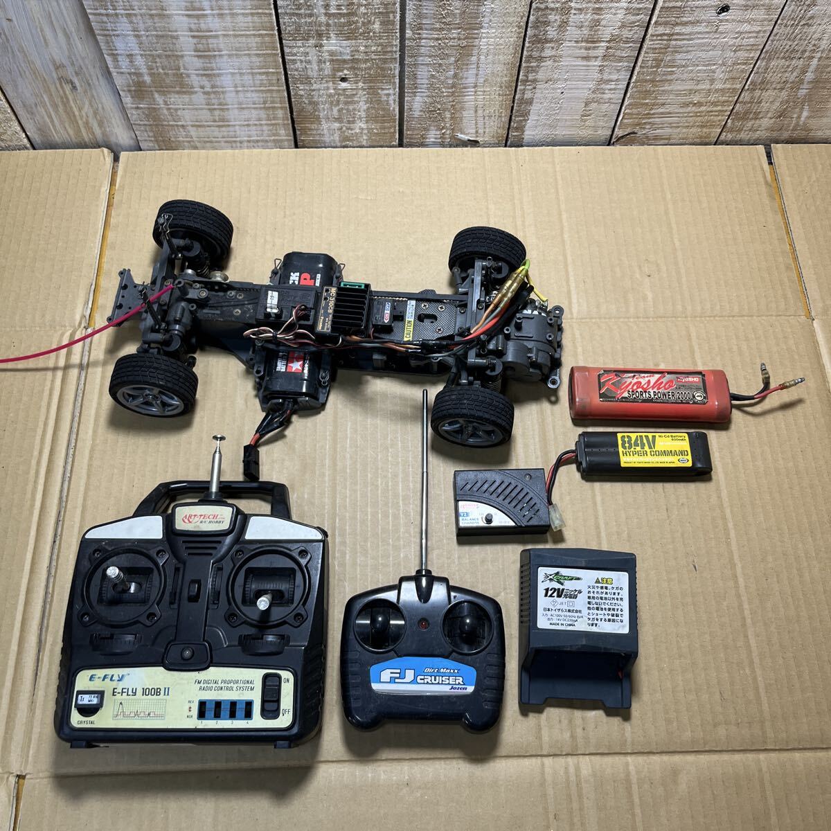 ラジコン TAMIYA タミヤ 京商 Kyosho Futaba MARUI マルイ MC310CB FP-R122JE 当時物 バッテリー モーター リモコン まとめ売り ジャンク