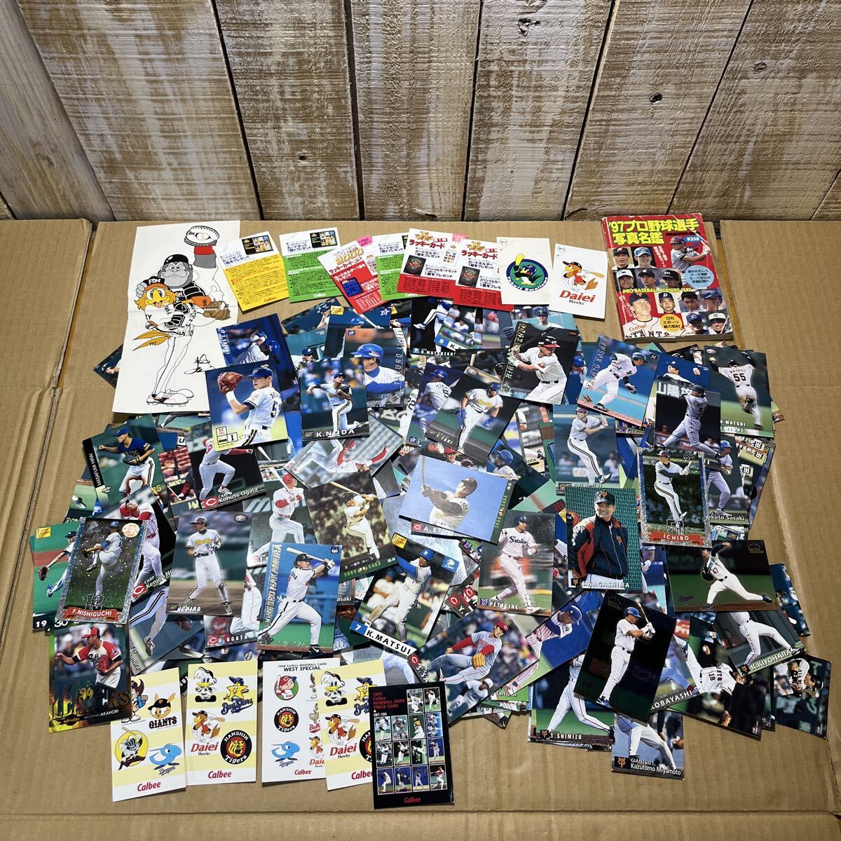 当時物 Calbee プロ野球カード 野球カード カルビー 1998 1999 2000 カード コレクション イチロー 小久保裕紀 王貞治 プロ野球 現状品