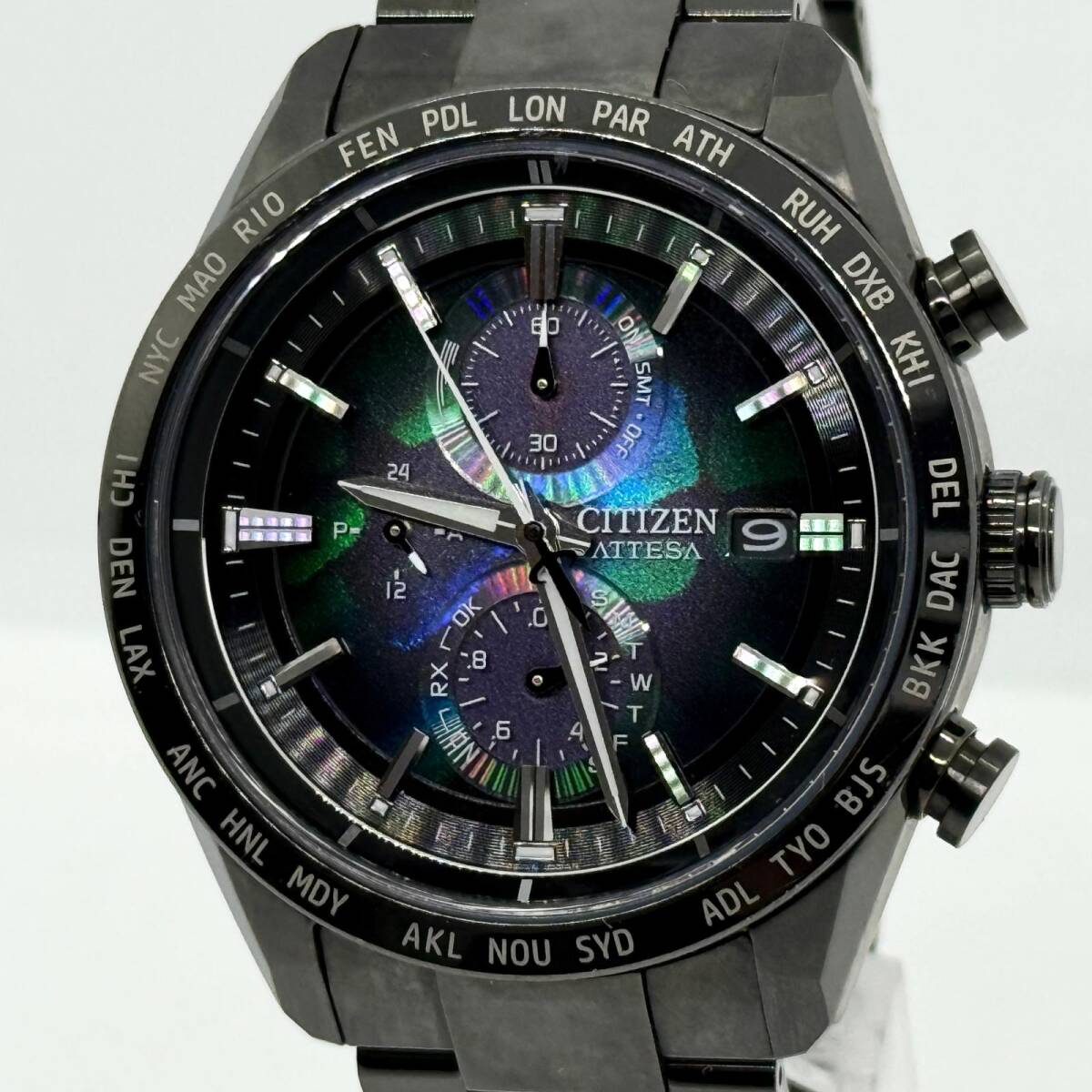 CITIZEN シチズン ATTESA アテッサ SL H800-A1CN20D ブラック ソーラー メンズ 腕時計 稼働品