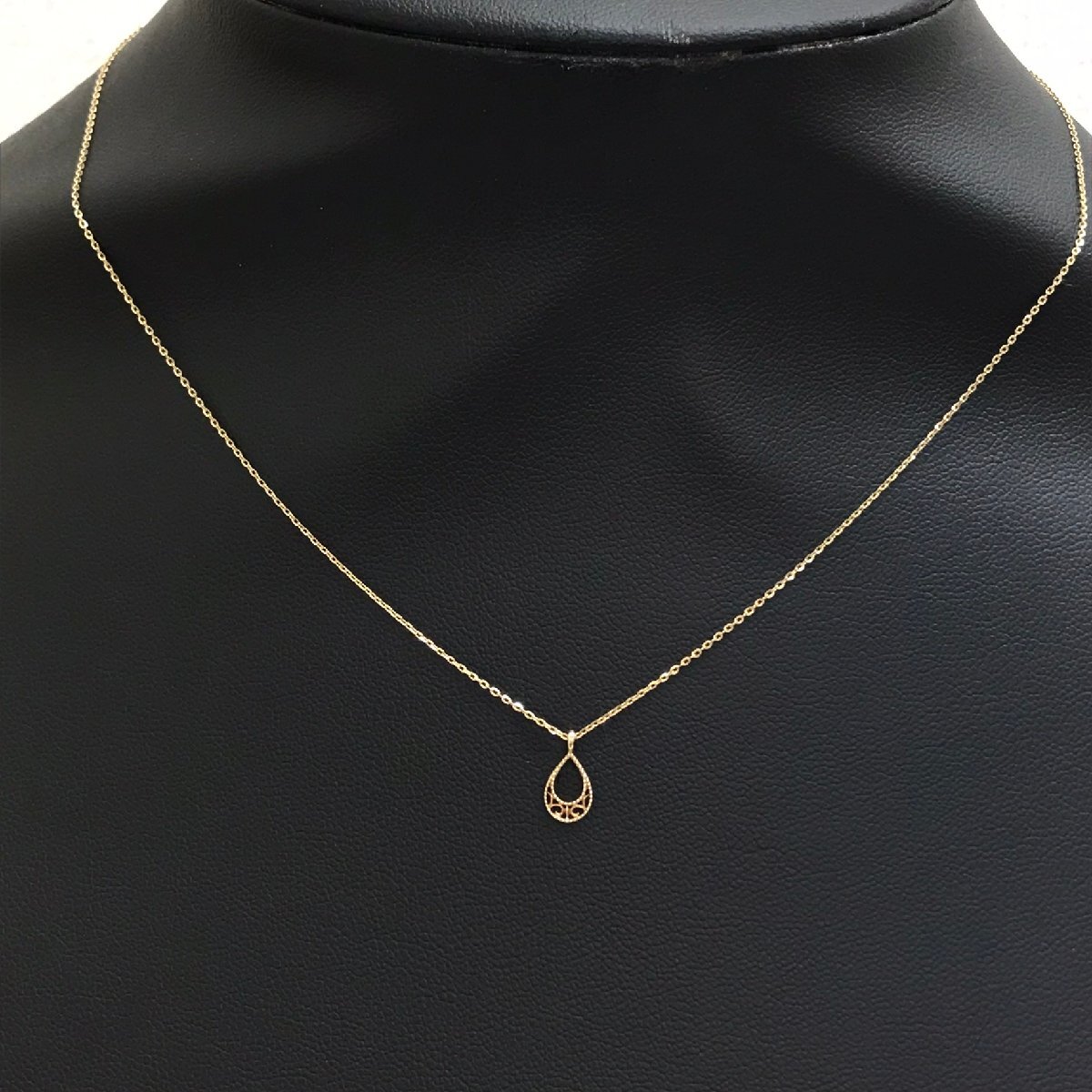 中古品 アガット agete K10 ゴールド 10金 ネックレス 重量0.7g ブランド アクセサリー 質屋出品