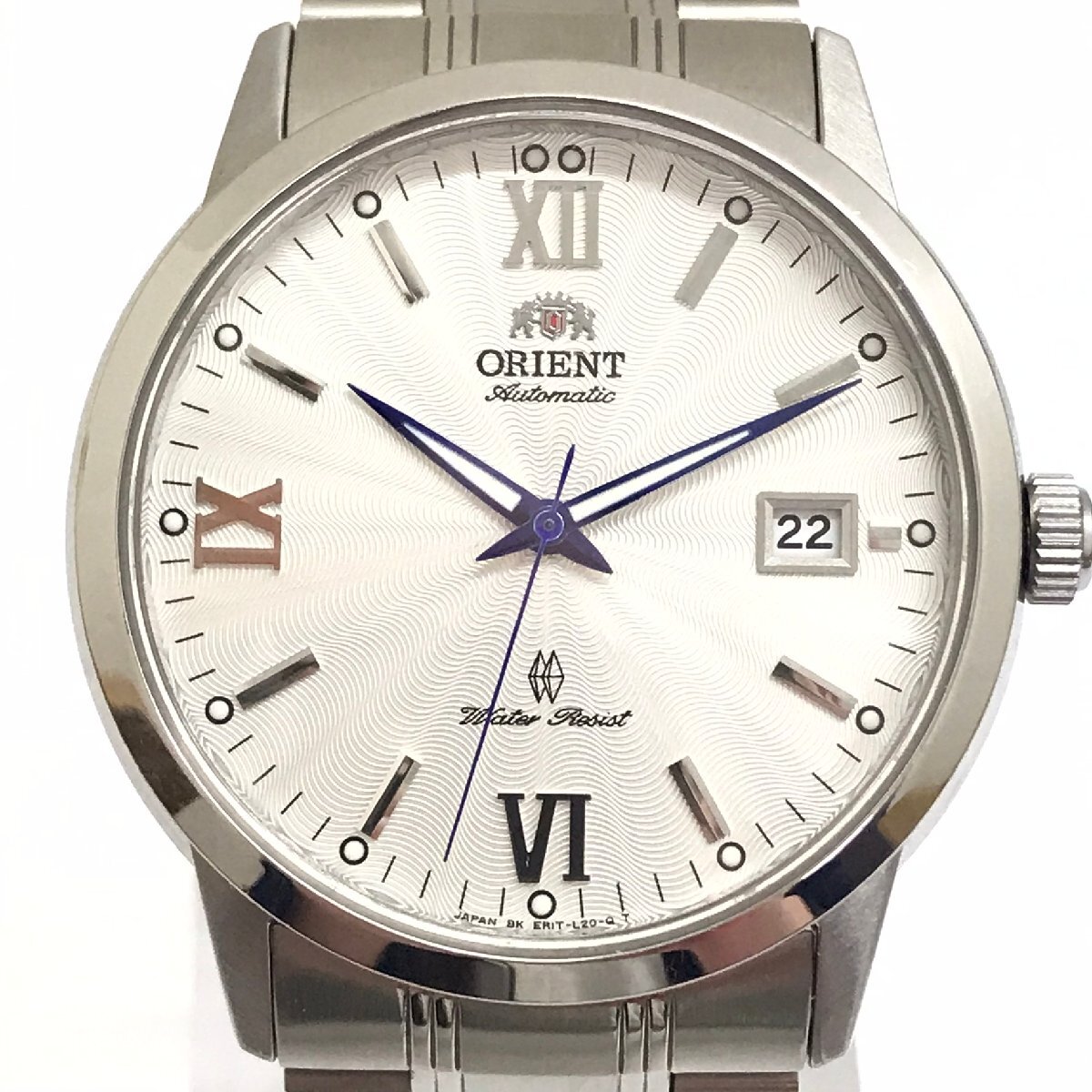 中古品 稼働品 ORIENT オリエント ER1T-C0-B オートマチック 白文字盤 腕時計 質屋出品