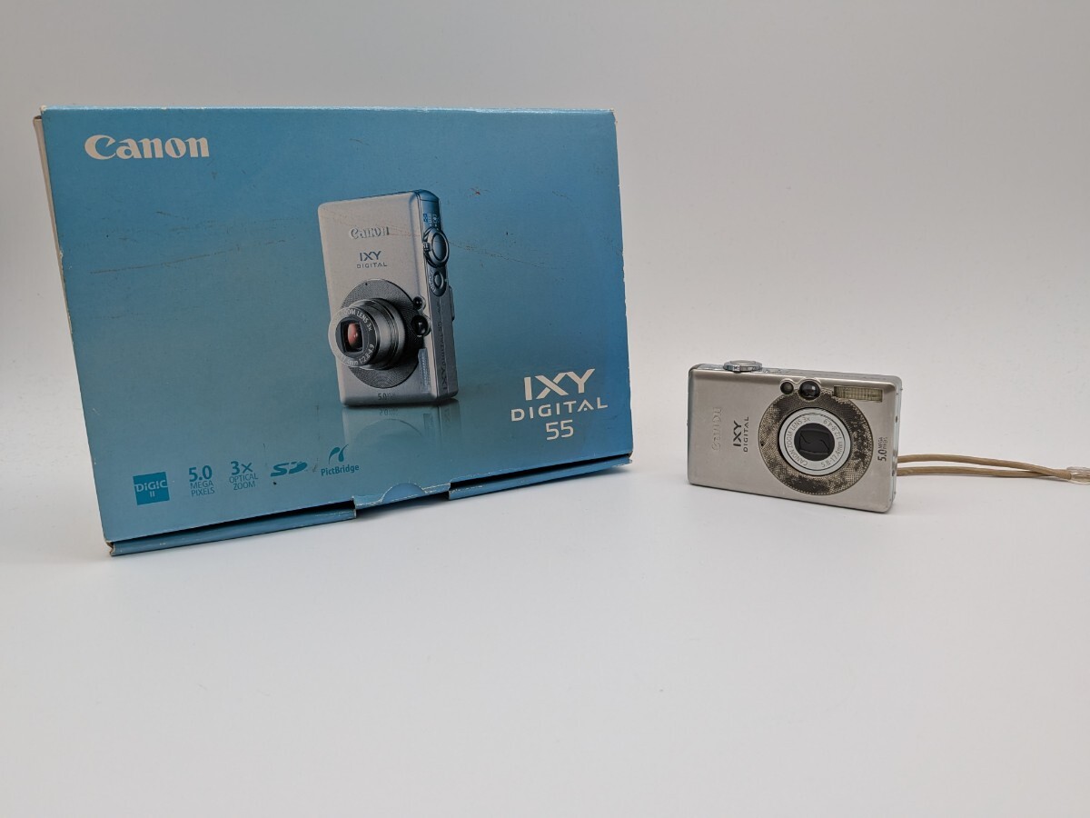 【1円スタート】Canon IXY DIGITAL 55 PC1150 箱付き バッテリー付き 付属品あり デジタルカメラ キヤノン ★060505★ ※通電確認済み
