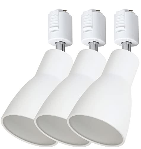 ホワイト器具*3（電球なし） ホワイト 3個セット ダクトレール用 E26 照明器具 ホワイト ダクトレール照明 レールライト レ