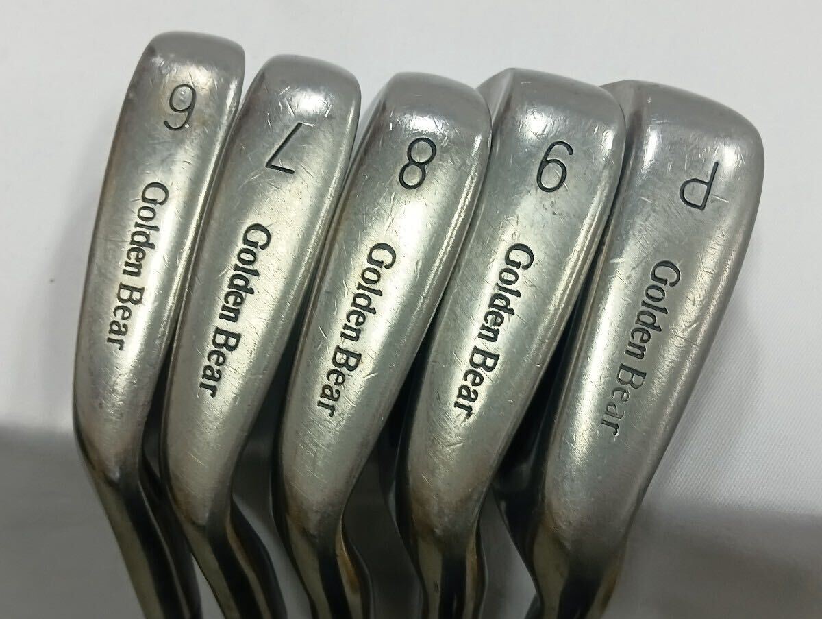 GoldenBear ゴールデンベアー JN-500 アイアン5本セット 6〜9+P 現状品 使用感あり [6-3]114//358F