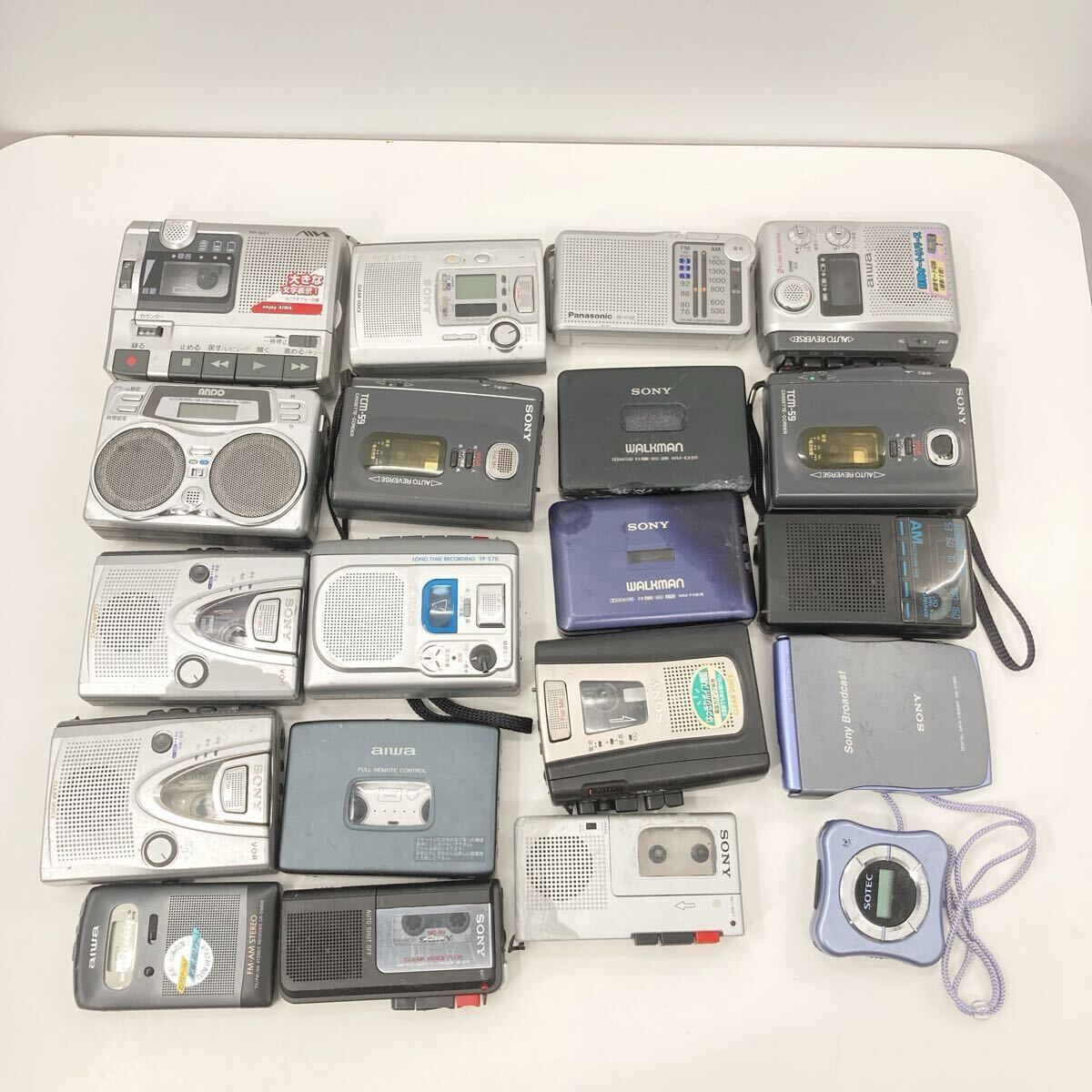 SONY aiwa Panasonic ポータブルプレーヤー カセットレコーダー カセットプレーヤー まとめ売り ソニー アイワ パナソニック 動作未確認