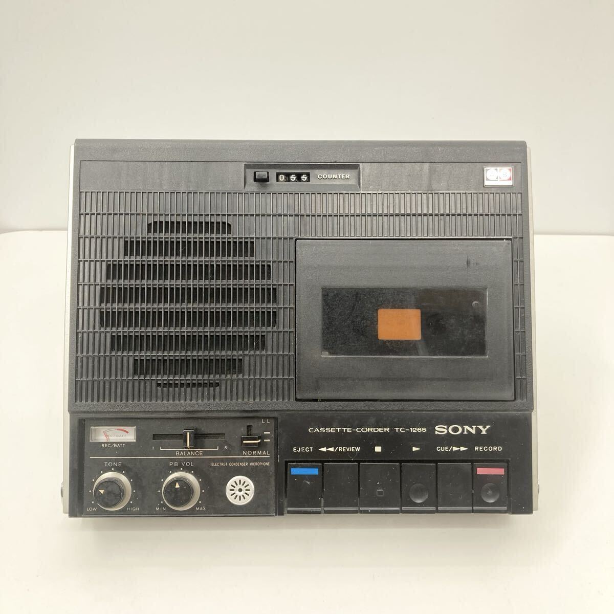 SONY ソニー TC-1265 カセットコーダー カセットプレーヤー テープレコーダー 再生OK 録音未確認