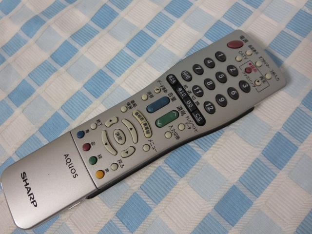 SHARP AQUOS テレビリモコン GA661WJSA 難あり