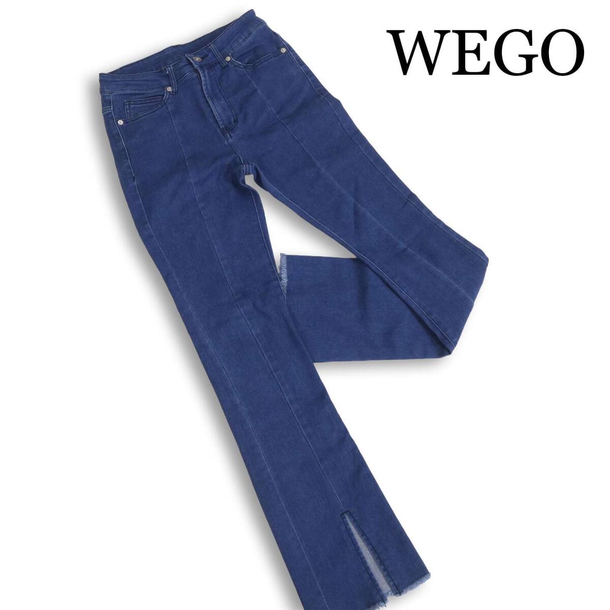 WEGO ウィゴー 通年★ ストレッチ フレア ブーツカット カットオフ デニム パンツ ジーンズ Sz.F レディース