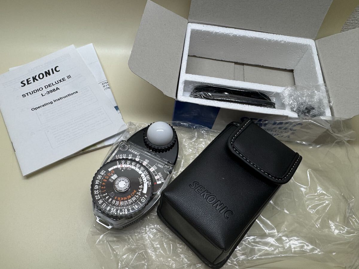未使用★SEKONIC セコニック　露出計「スタジオデラックスIII L-398A」 STUDIO DELUXE III ★w1083