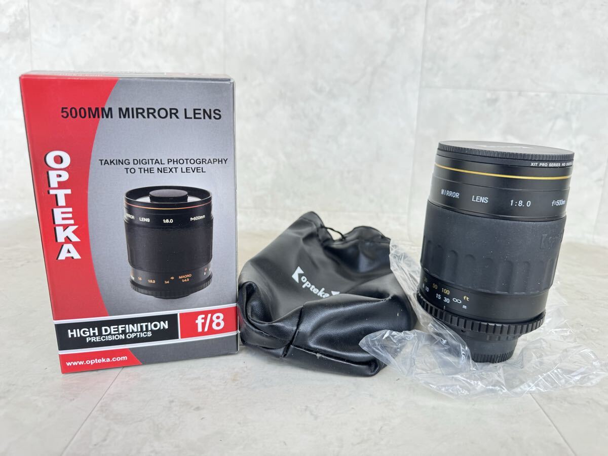 Opteka マニュアル 500mm f/8 HD 望遠ミラーレンズ Tマウント★a2652