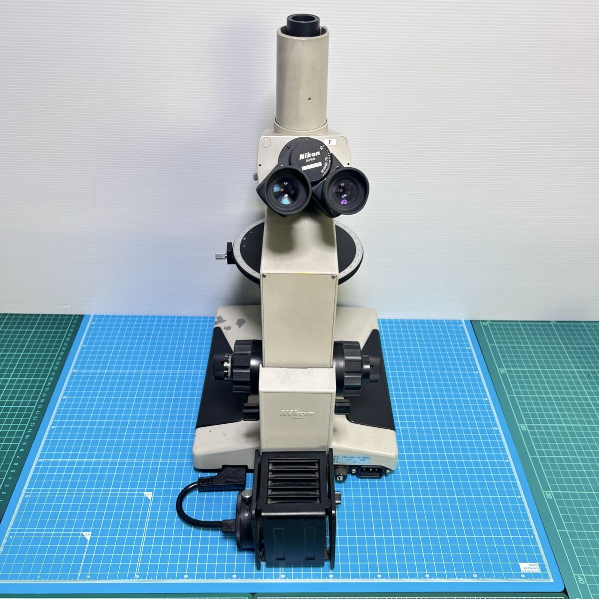 【現状品】Nikon ニコン OPTIPHOT オプティフォト 顕微鏡 研究/検査用 光学機器 動作未確認/電源コード欠品 現状渡しp6-25