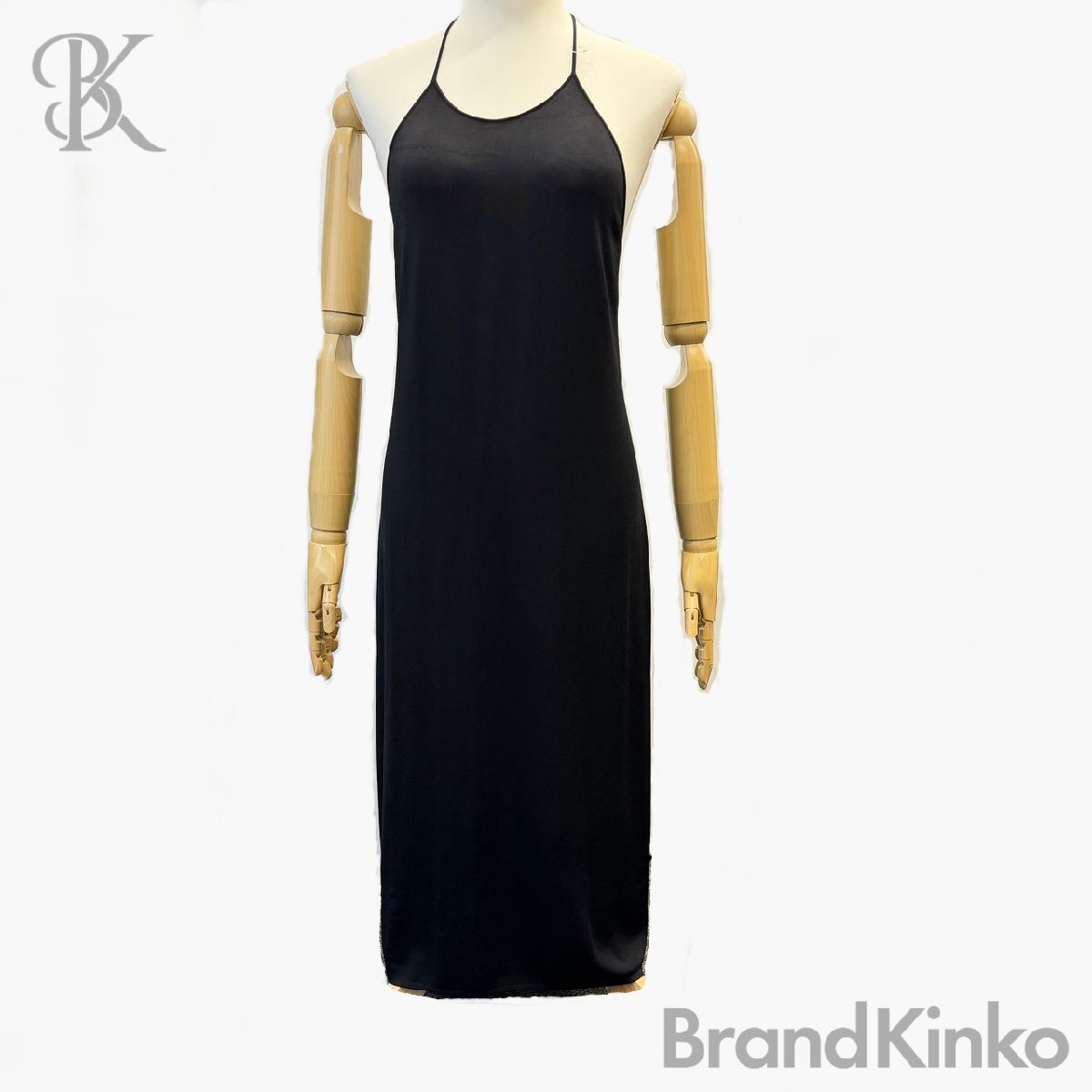 ボッテガヴェネタ 20 SS 616993 VKI60 ワンピース ドレス ドレッシー サイズ表記40 ブラック系 服 2020年 BOTTEGA VENETA 中古 ★