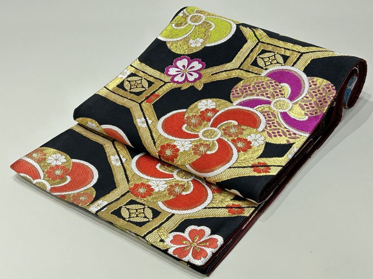 IROHA◆袋帯◇【tc6976】仕立て上がり◆正絹 六通【中古】
