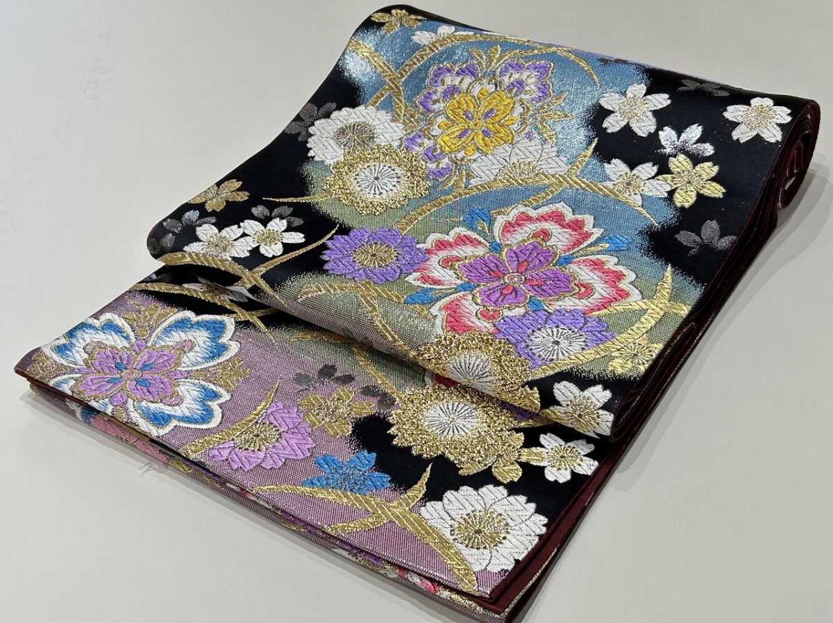 IROHA◆袋帯◇【tc6950】仕立て上がり◆正絹 六通【中古】
