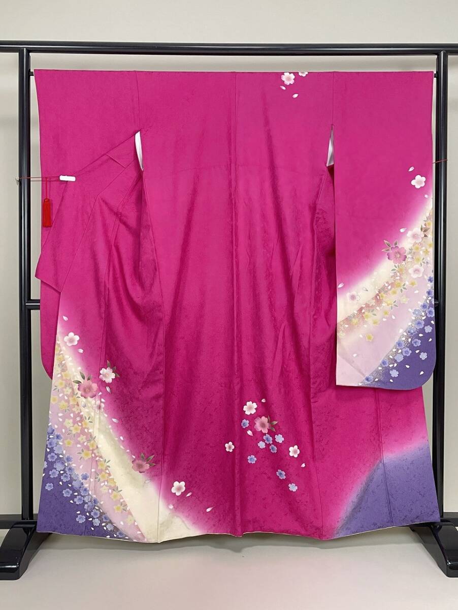 IROHA◆振袖◇【tc6487】成人式 卒業式◆正絹【中古】【ピンク系】