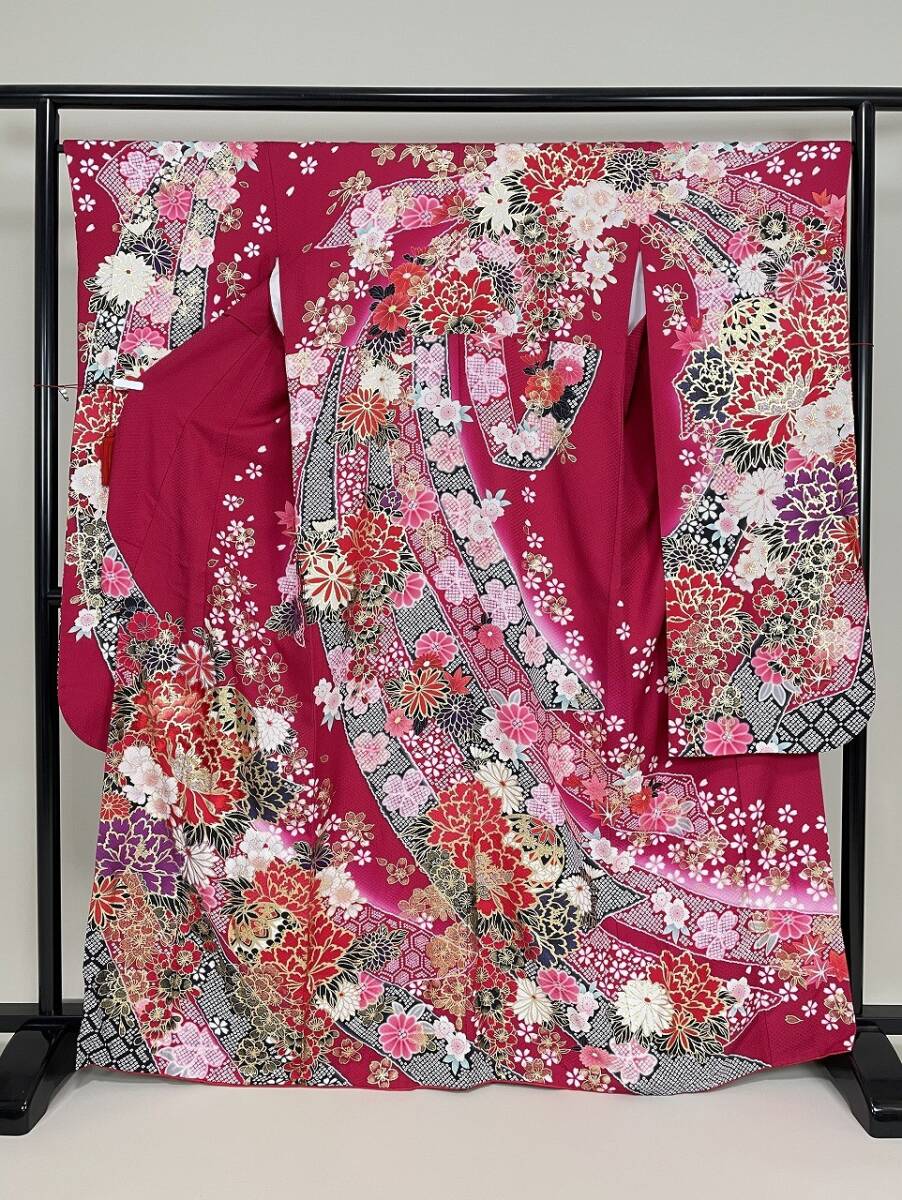 IROHA◆振袖◇【tc6981】成人式 卒業式◆正絹【中古】【束ね熨斗】
