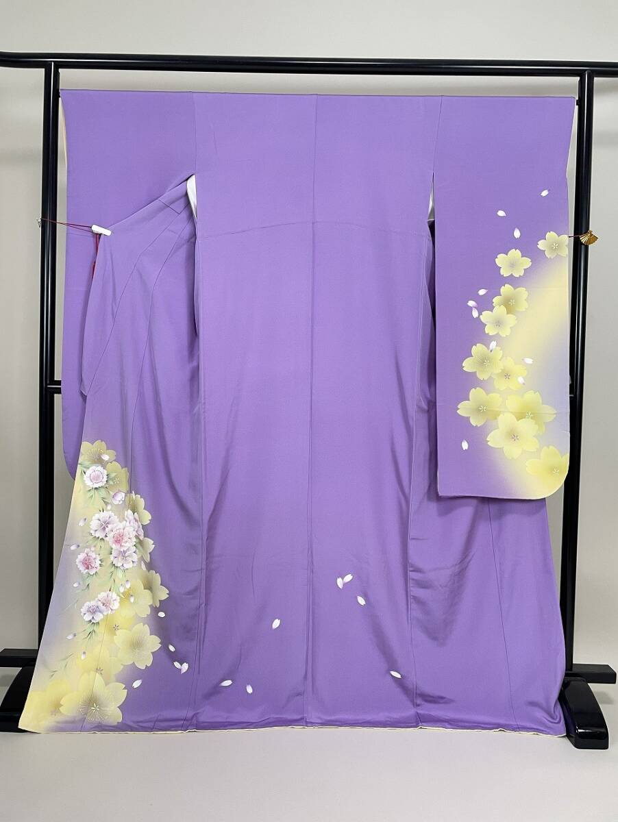 IROHA◆振袖◇【tc6668】成人式 卒業式◆正絹【中古】【パープル】