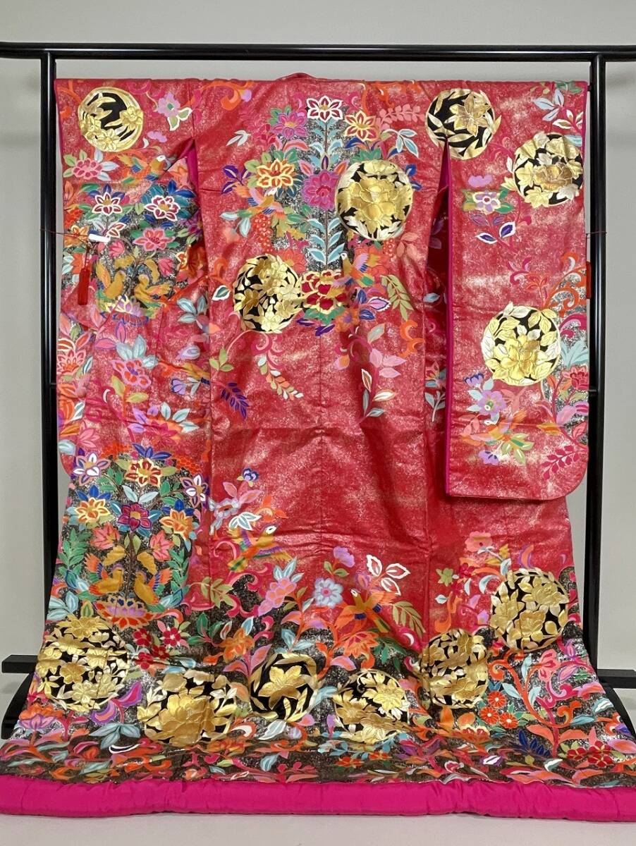 IROHA◆色打掛◆【tc7157】和装 婚礼 結婚式【花紋】【中古】