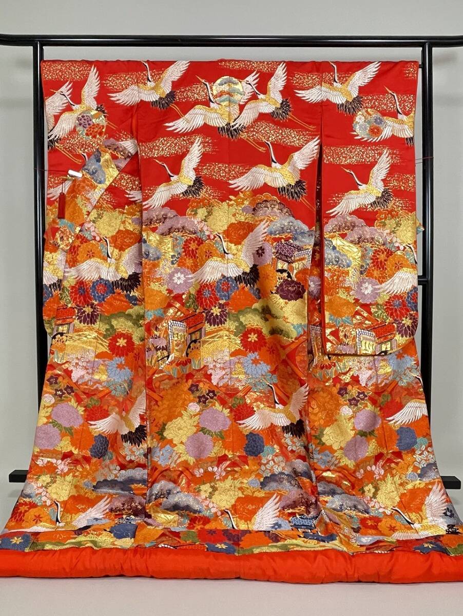 IROHA◆色打掛◆【tc7150】和装 婚礼 結婚式【唐織】【中古】