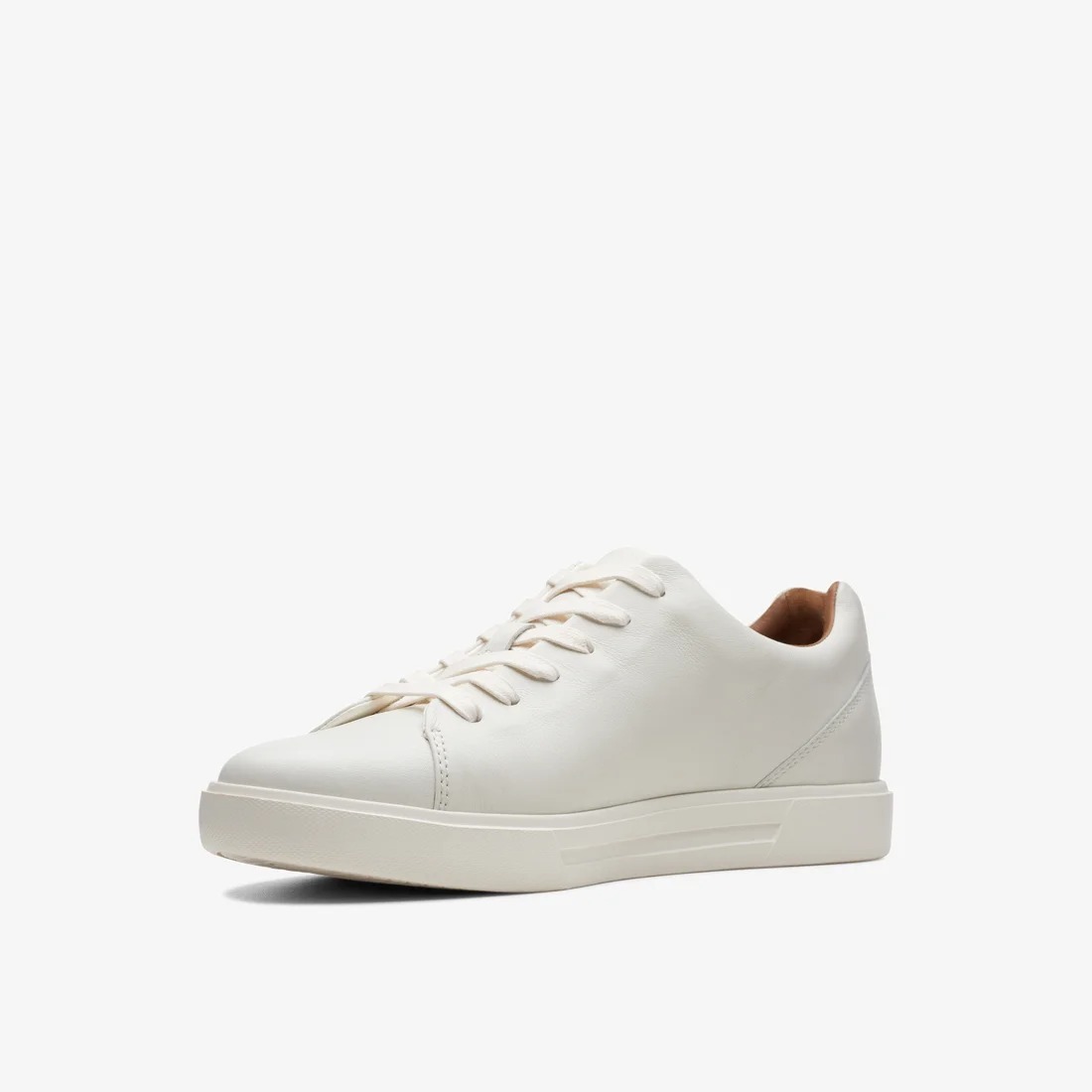 Clarks アンコスタレース レザースニーカー ホワイトレザー 26cm