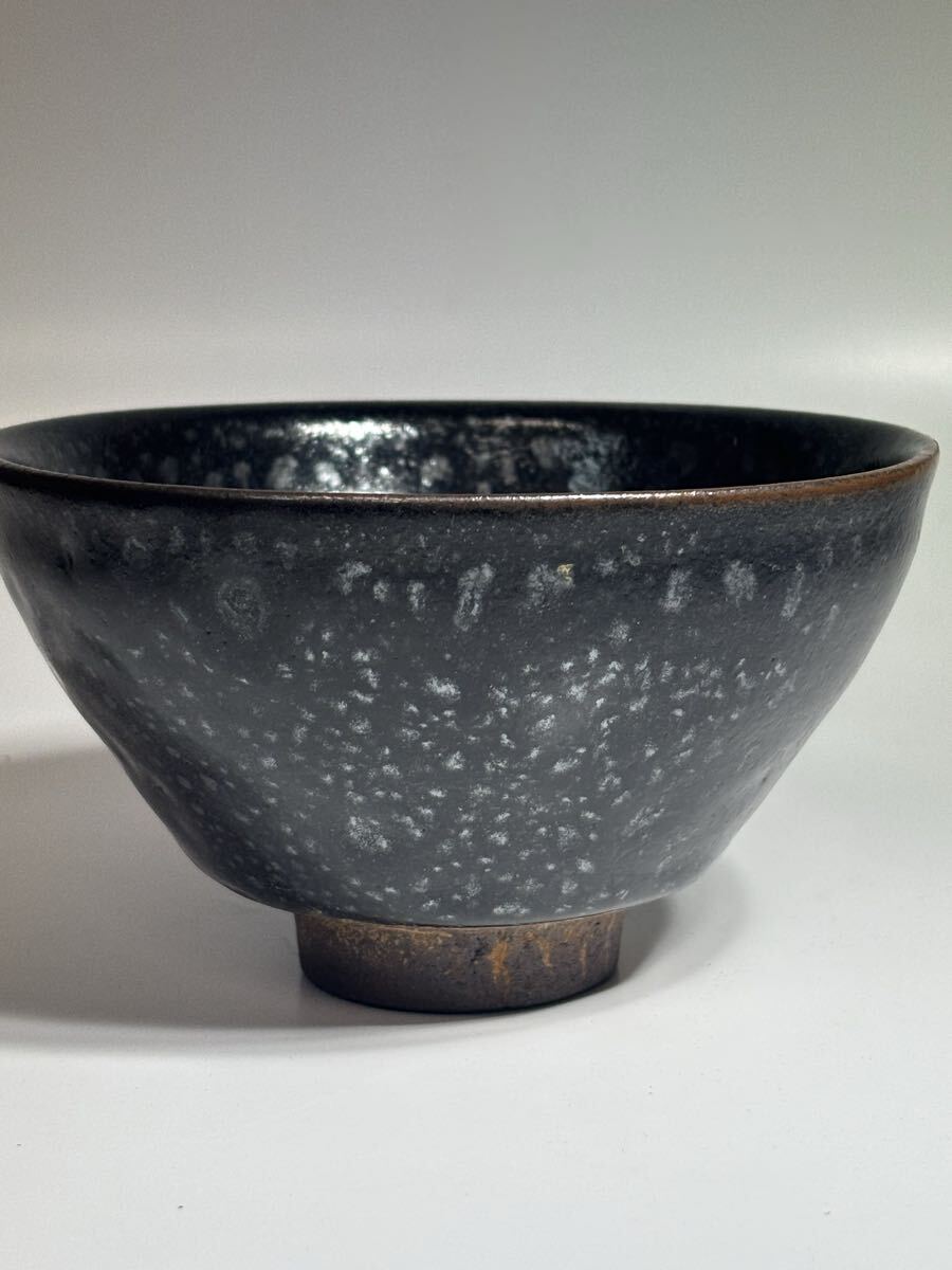 黒釉 油滴天目茶碗 茶道具 時代物 骨董 中国古玩 唐物 油滴天目茶碗 天目茶碗 古美術品 宋時代 古陶磁器 建窯 時代物 茶道具 茶器