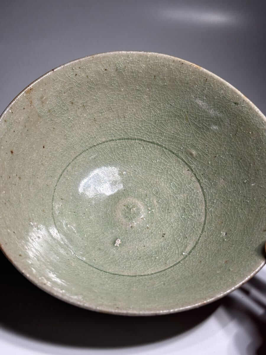 高麗青磁茶碗 中国美術 古美術 骨董品 茶碗 画廊梨花鑑 高麗 李朝 骨董品 中国古玩 中国