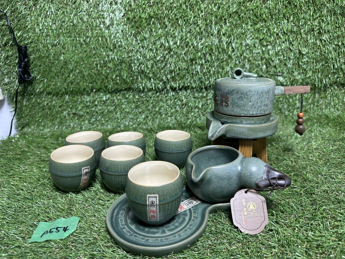 A554 茶具一式　陶器　 急須 湯呑み 茶碗　現状品