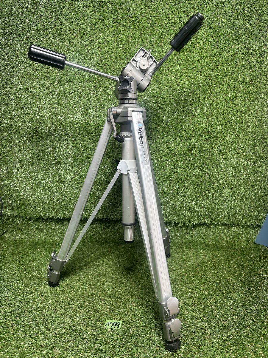 A799 Velbon SX-601 水準器付き PH-160　カメラ ビデオ 三脚　現状品