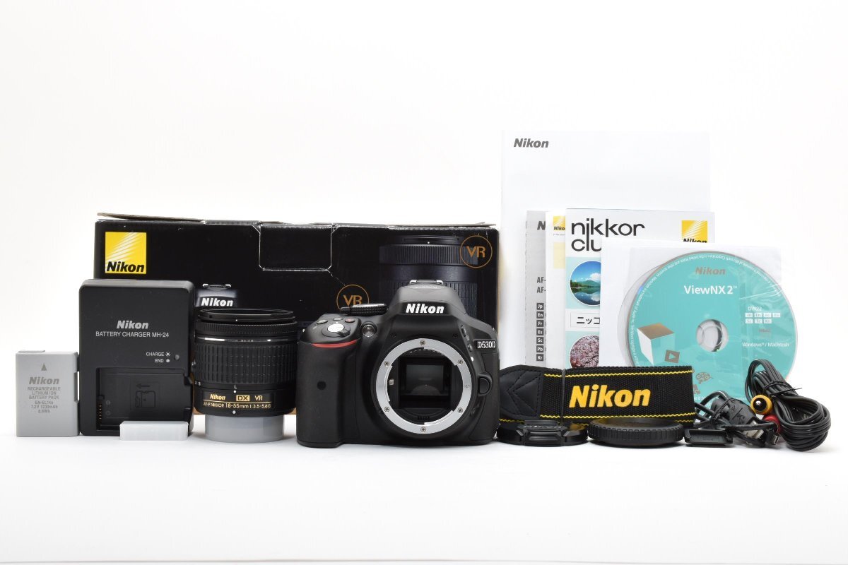 新品並 シャッターわずか159回 Nikon D5300 AF-P NIKKOR 18-55mm 3.5-5.6 G DX