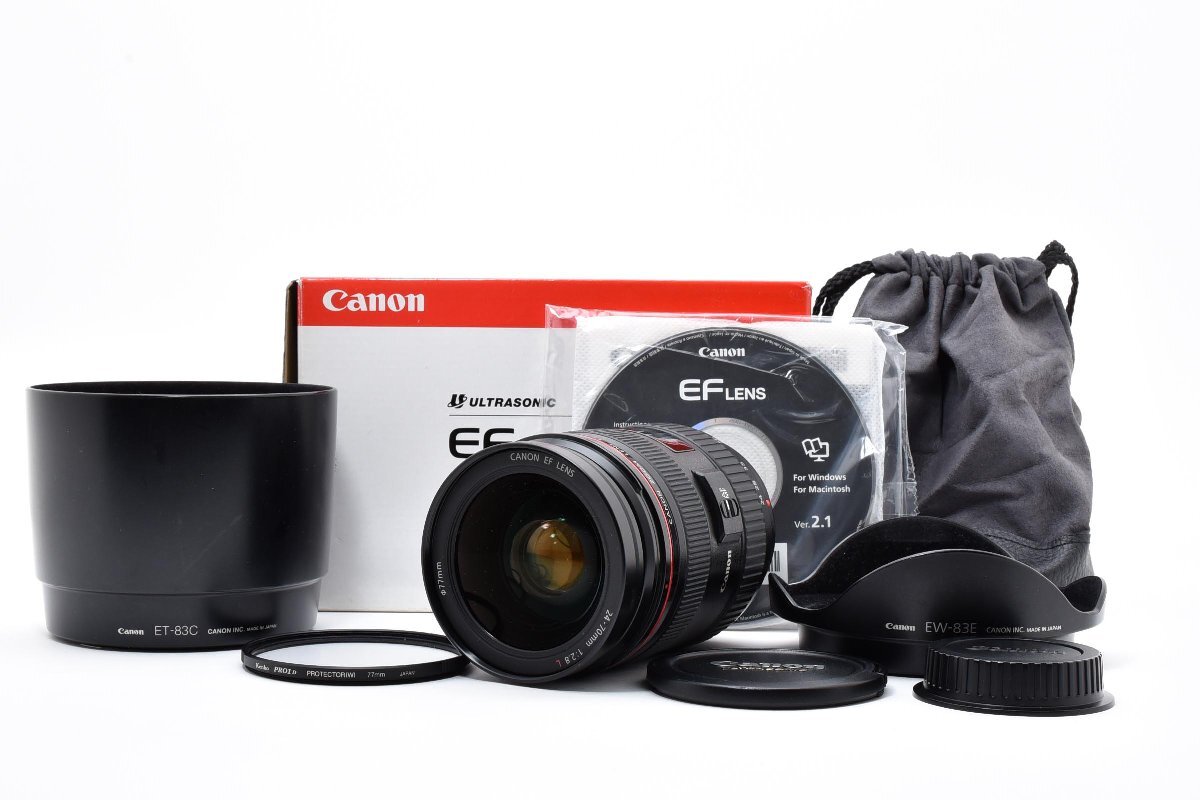 美品 箱付き Canon キヤノン EF 24-70mm f/2.8 L USM