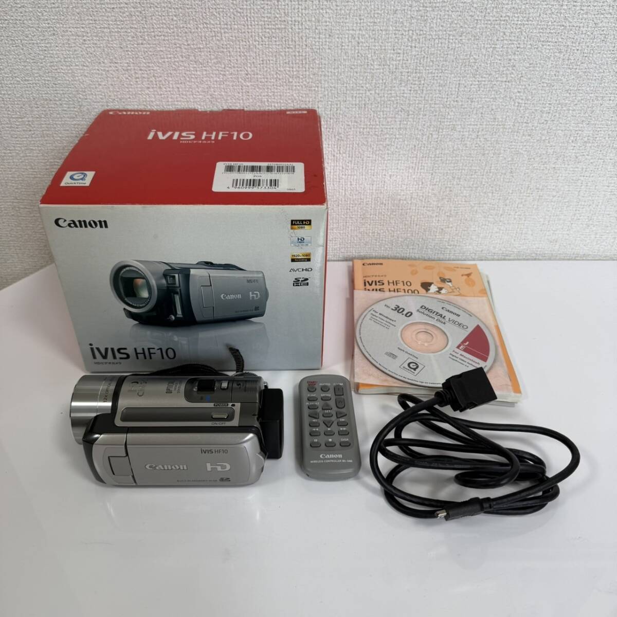 Canon iVIS HF10 ビデオカメラ ジャンク品 【6-33】