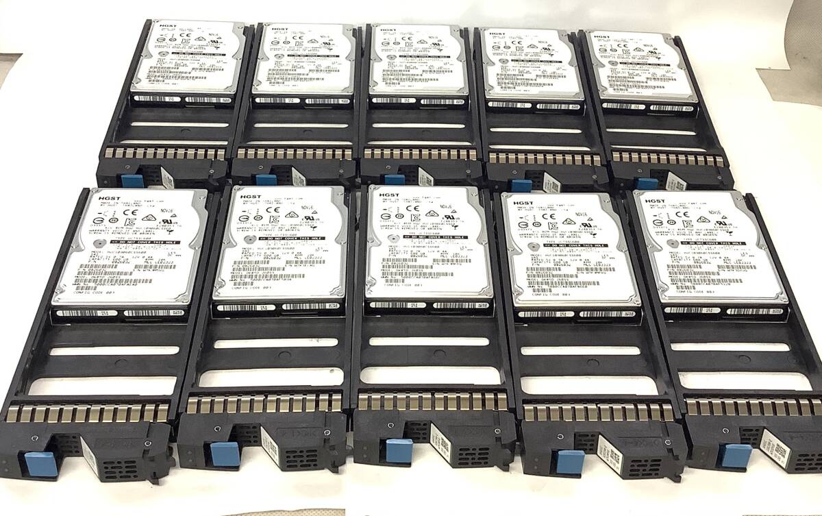 S8062438 HGST 600GB SAS 10K 2.5インチ HDD 10点【中古動作品、複数出品】