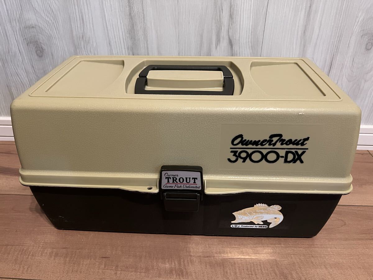 ☆ 送料無料 ☆ 即決 MEIHO メイホー owner TROUT オーナートラウト 3900-DX タックルケース ☆ OLD オールド ルアー タックルボックス