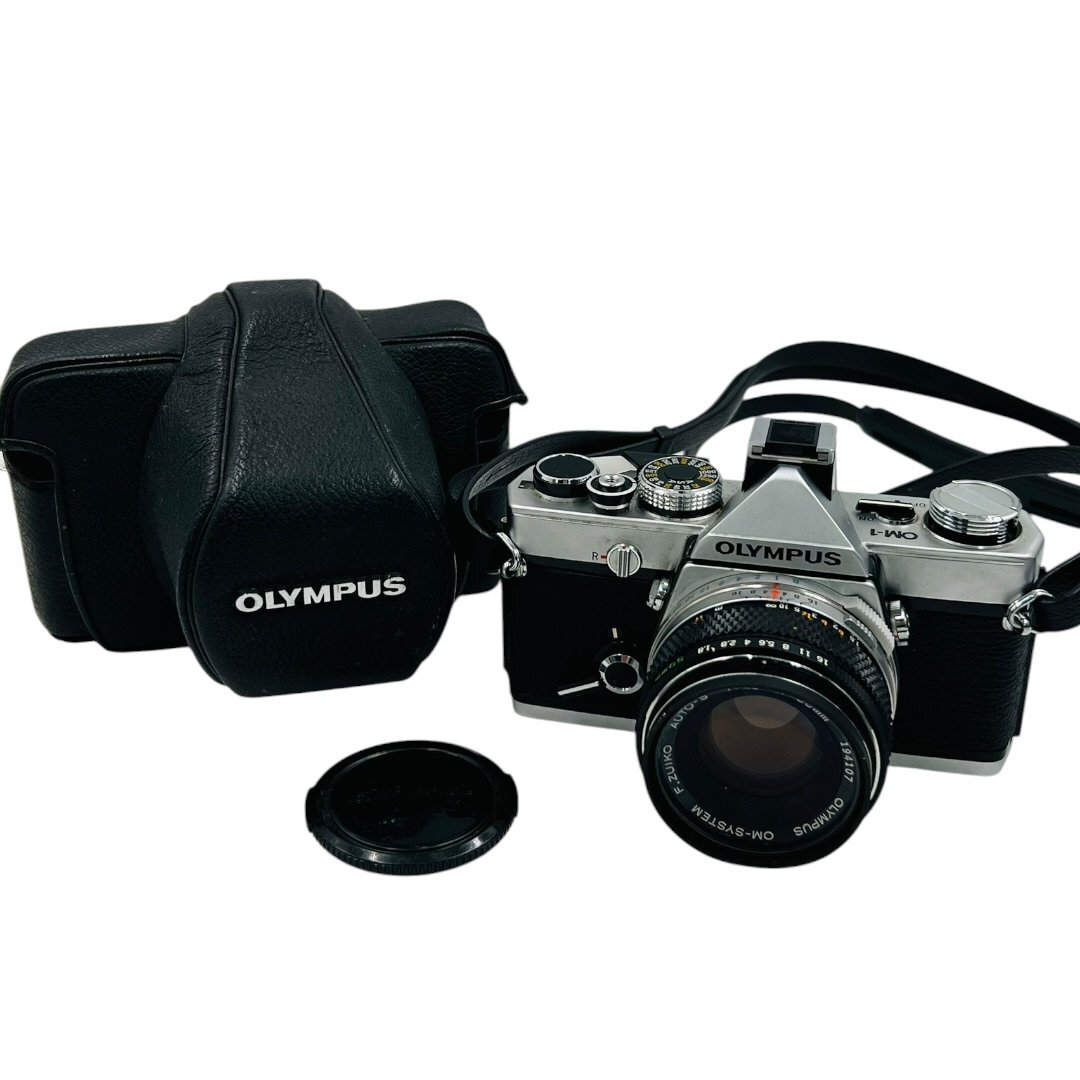 96fcae79 OLYMPUS オリンパス フィルムカメラ OM-1 レンズ 1:1.8 F=50mm 動作未確認