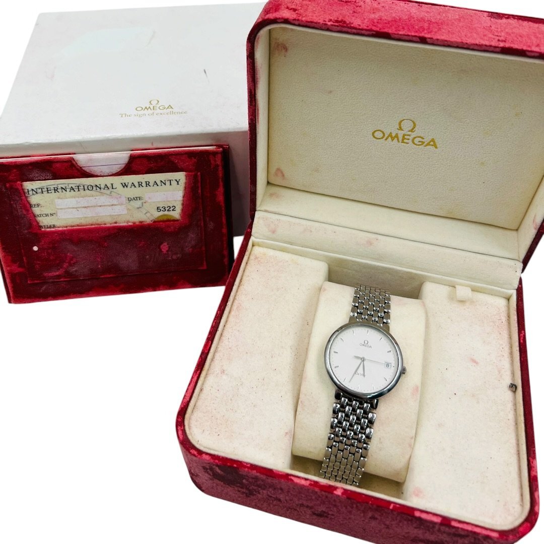 5201bb　 稼働　OMEGA オメガ De Ville デビル 396 2532 Cal.1532 メンズ腕時計 デイト　現状品　リューズ難あり