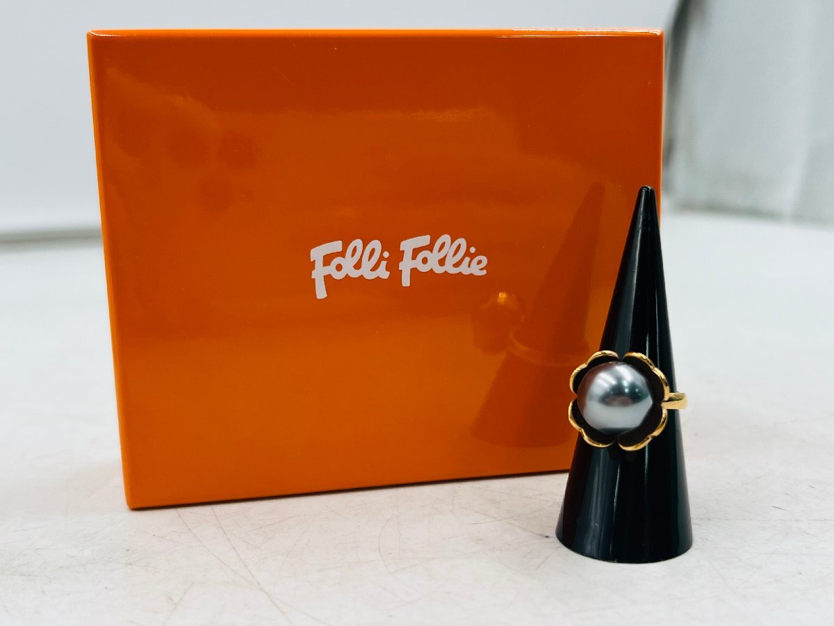 173306d8 Folli Follie　フォリフォリ　パール　リング　指輪　真珠