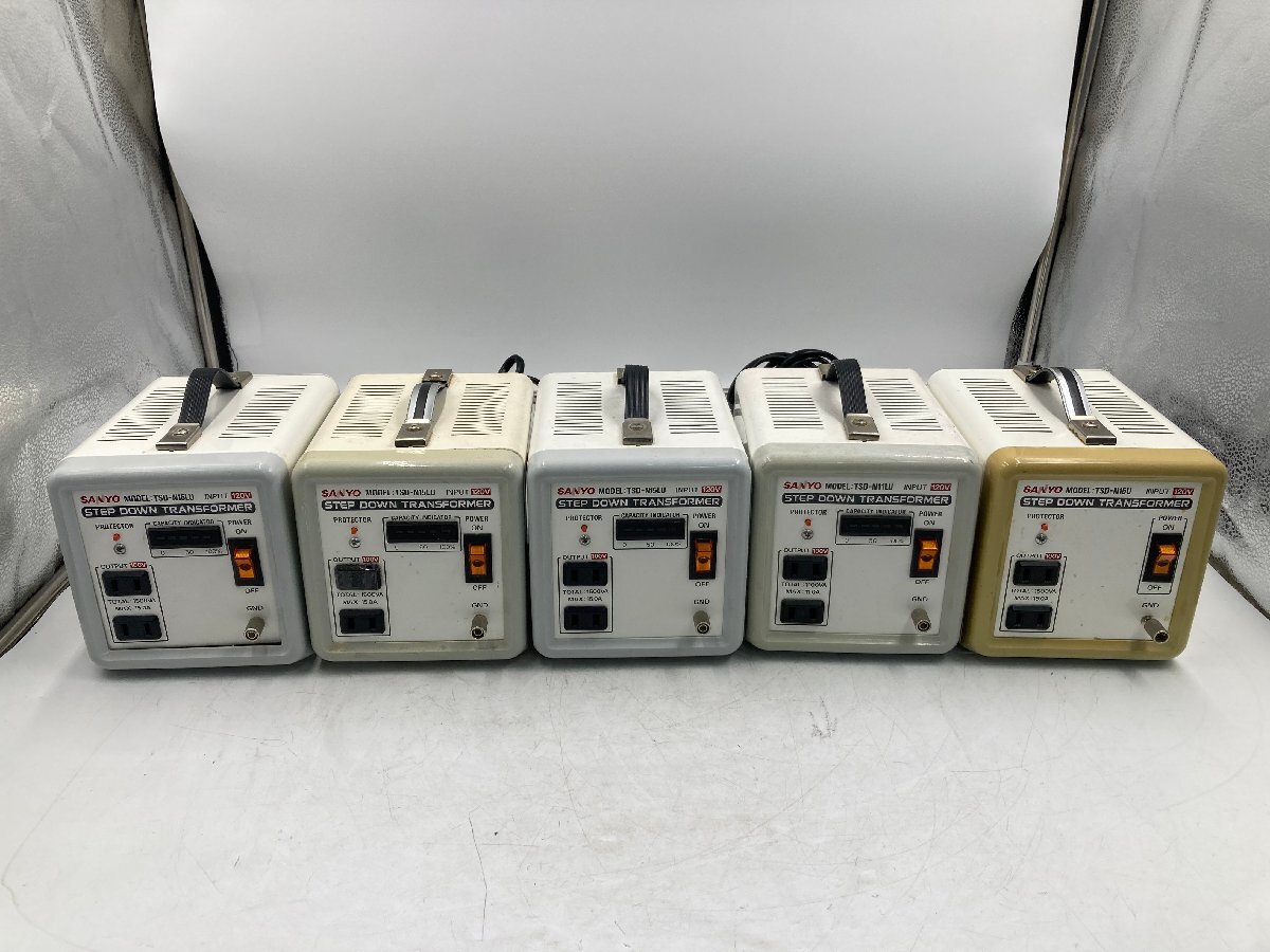 6537e SANYO　ダウントランス　1500W　TSD-N15LU　変圧器 120V→100V TSD-N11LU まとめ 動作未確認