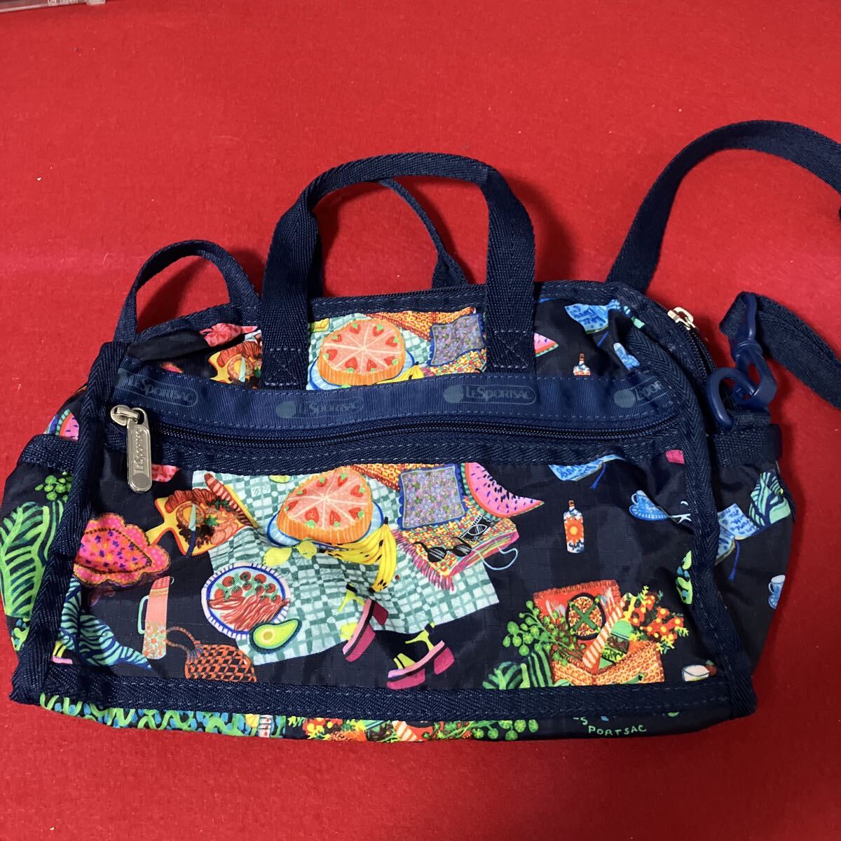 LeSportsac レスポートサック 2Wayショルダーバッグ 総柄 カラフル