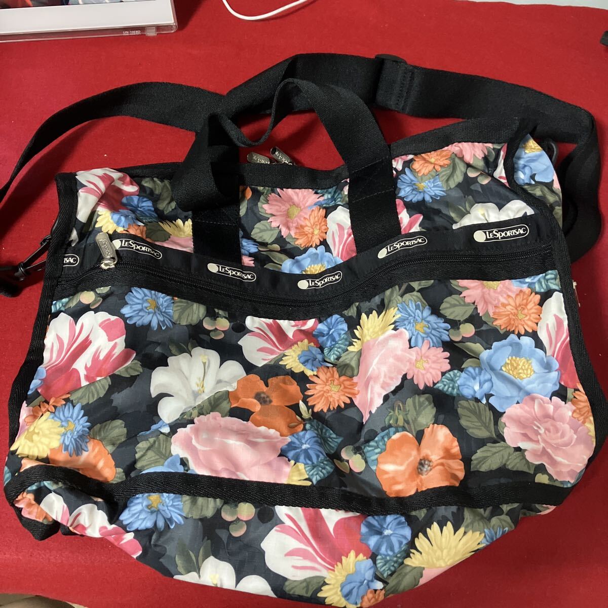 LeSportsac レスポートサック 2WAY ボストンバッグ 花柄 マルチカラー