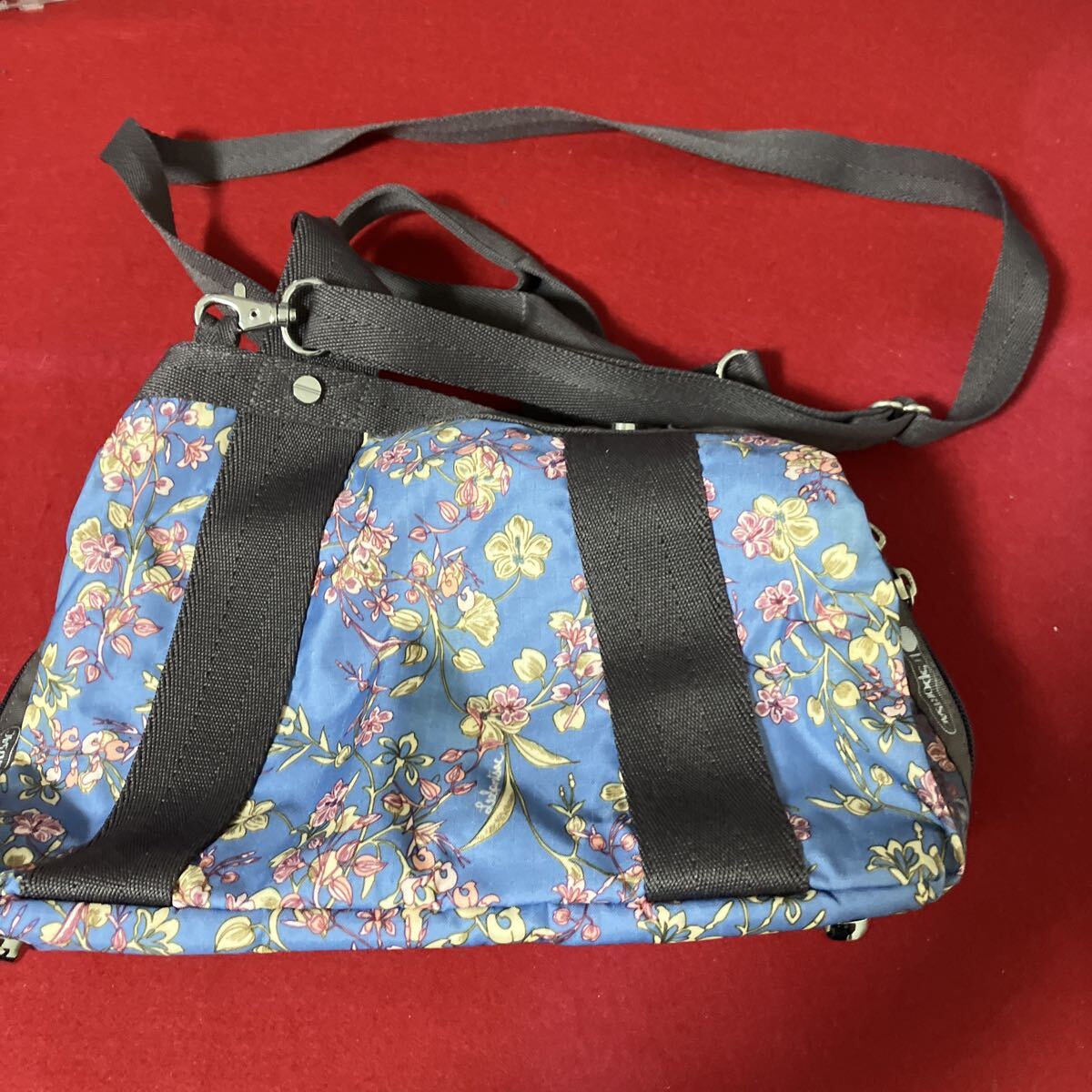 LeSportsac レスポートサック ショルダーバッグ 花柄 ブルー