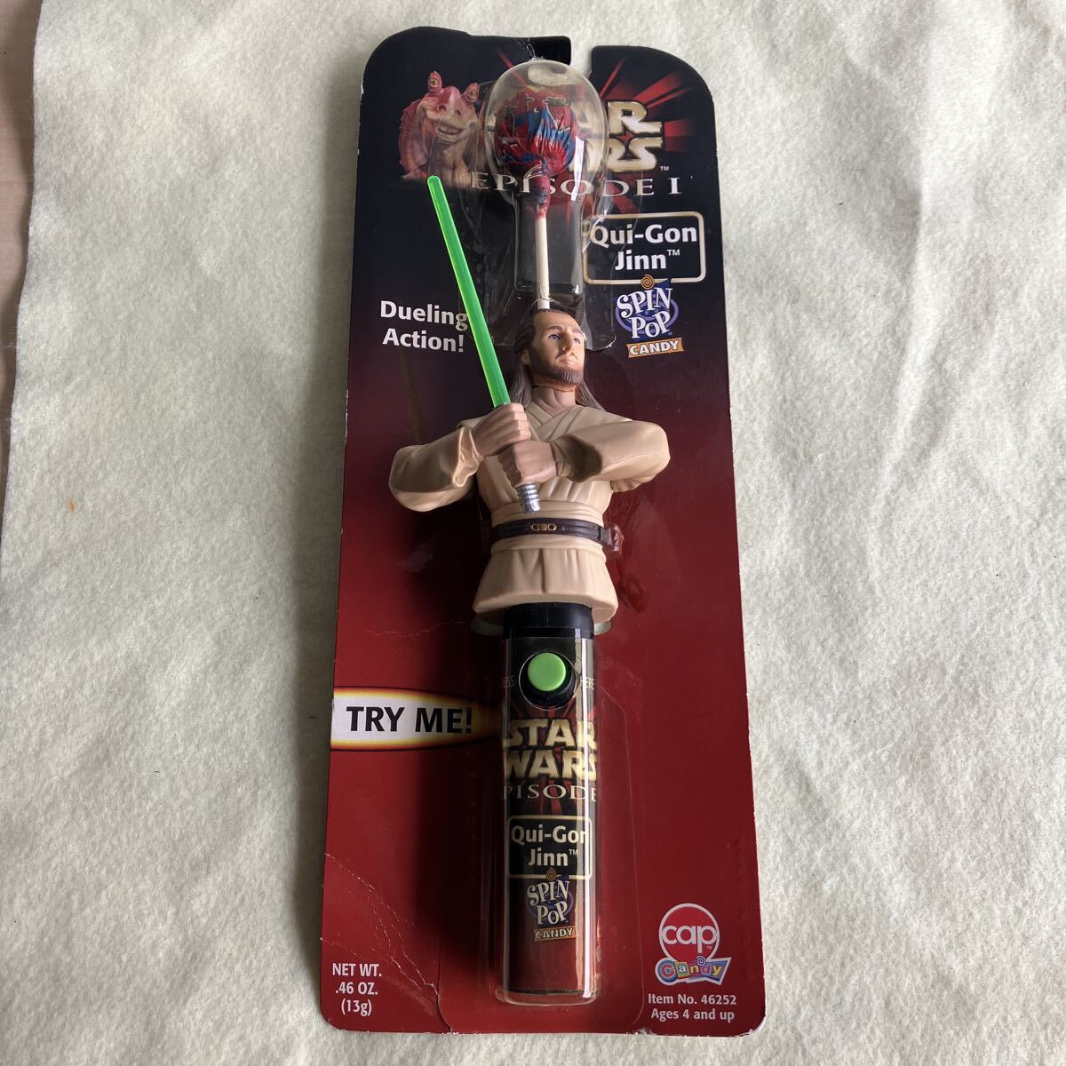 STAR WARS EPISODE I クワイ＝ガン・ジン SPIN POP CANDY 未開封